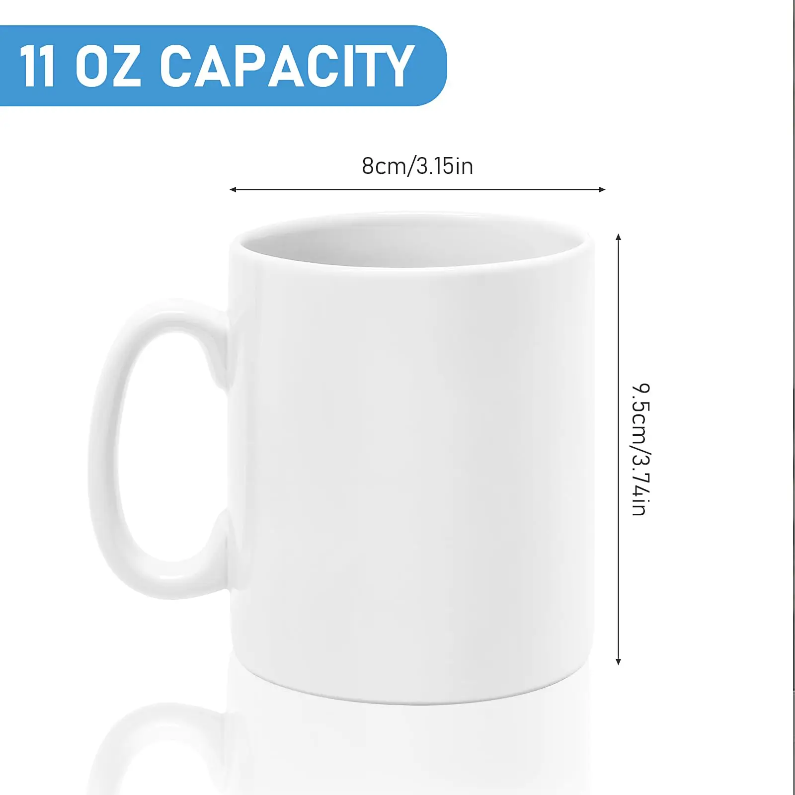 Blank Sublimation Mugs Sublimation Glaze Cup Ceramic Printing Latest Design 11oz 3a White Country Custom Coffee Mugs HANDGRIP