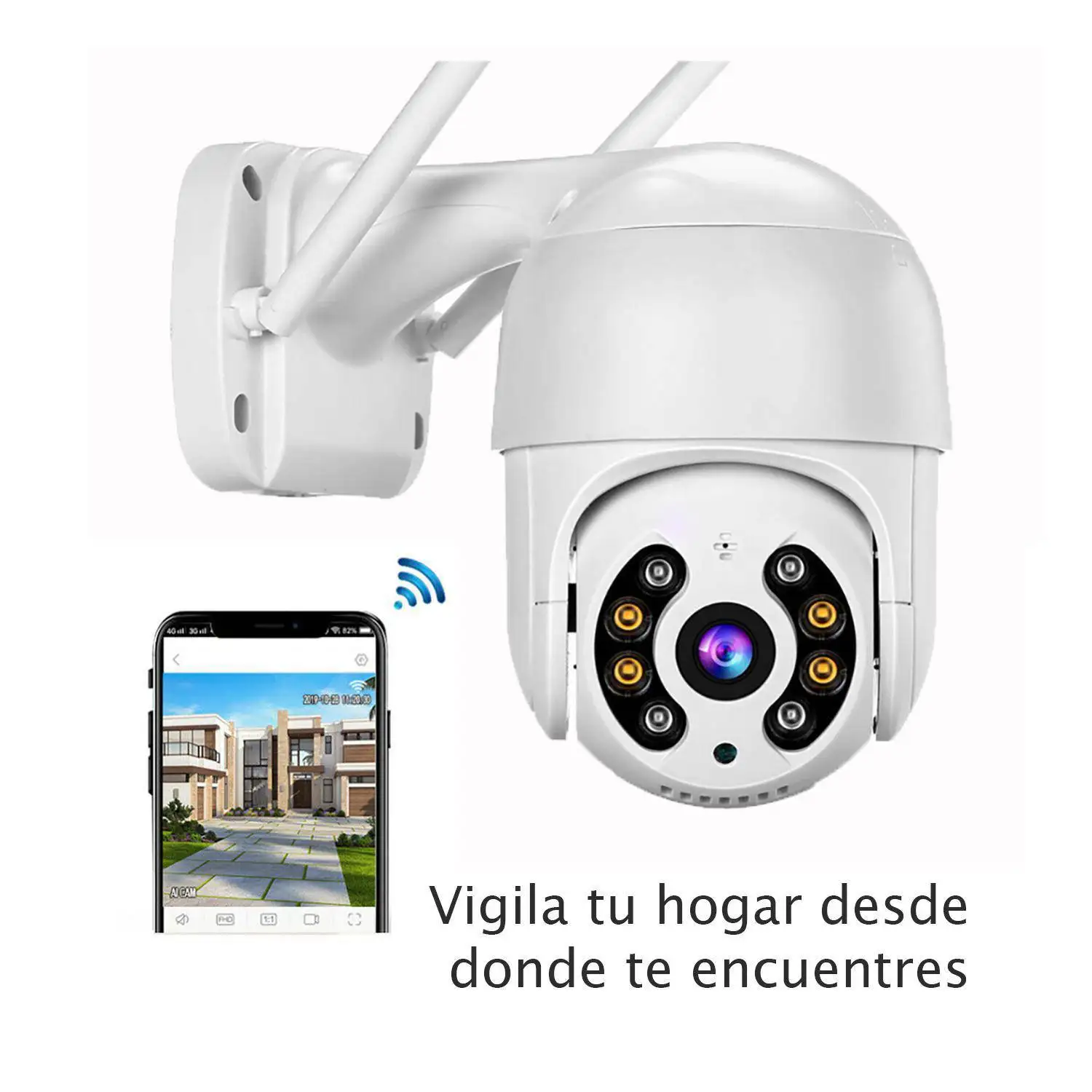 Popular Full Hd 1080p Ptz Wifi Ip Camera Surveillance Outdoor Colorful