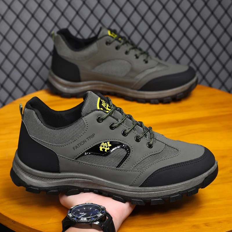 High quality Low Cut custom logo Lightweight Outdoor Non-slip Men sport Climbing Hiking shoes