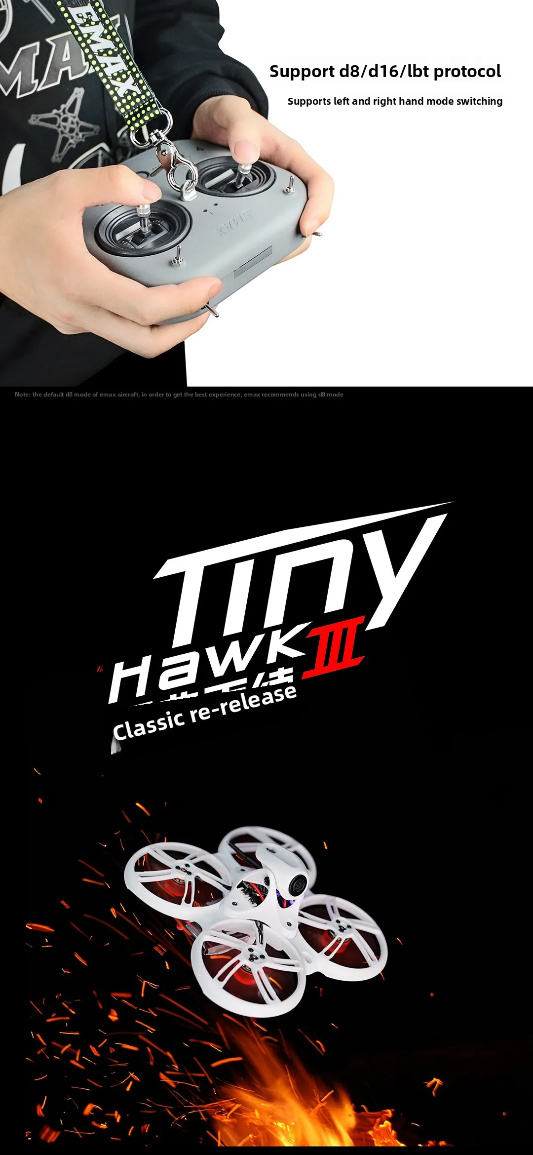 EMAX Tinyhawk III 1-2s Freestyle Sport Drone Fpv Rtf Full Kit Drones for Fvp Racing Racer Drone with Fpv Goggles and Controller H208dc0333be348c5ad0858e0c13b0e0dN