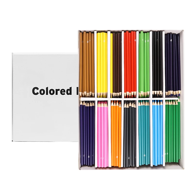 Custom Logo Big Case Art Drawing Colored Wood Pencils Kids Large Box Color Pencil Set