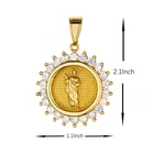 14k Gold 2021 High Quality Elegant 14K Filled Gold Plated Brass Pendant Jewelry Unisex Gift Pendant