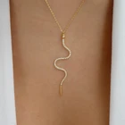 Snake Charm 2021 New Design Trendy Snake Charm Choker Rhinestone Snake Pendant Necklace Jewelry