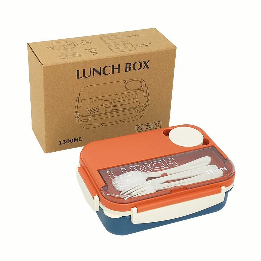 Kids Bpa Free Plastic Lunchbox Microwave Safe Leakproof Bento Lunch Box