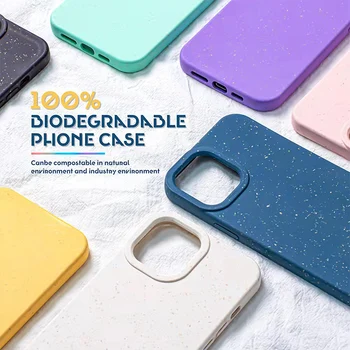 Eco Friendly Pla Material Recycled Material Phone Case 100% Biodegradable Case For iPhone 13
