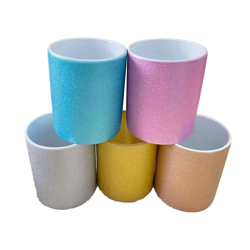 High Performance White And Gold Coffee Mugs Sublimation Mugs Wholesale Glitter Ceramic Mug