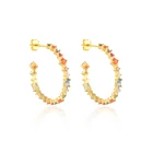 Hoop Earrings 2021 Europe And America Best Selling Hoop Earrings With Zirconia S925 Sterling Silver