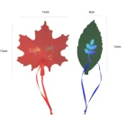 Scratch Cards Scratch Card Paper Scratch Toy Colorful Custom Leaves Shape DIY Scratch Paper Cards