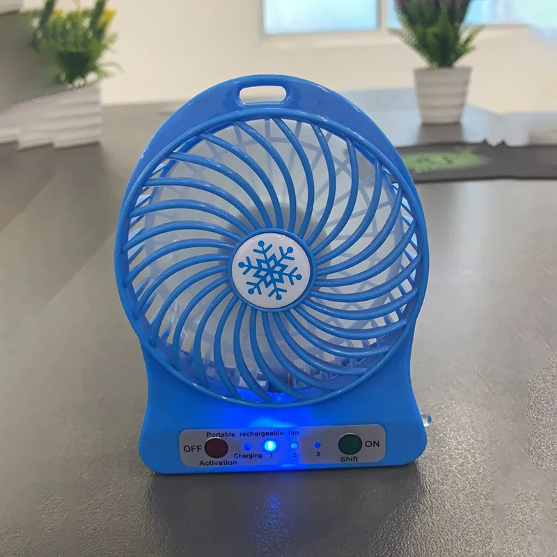 ZQ168 Usb Rechargeable Fan Mini Desktop Handheld Adjustable Snowflake Portable Electric Fan Travel Outdoor Cooling Fans