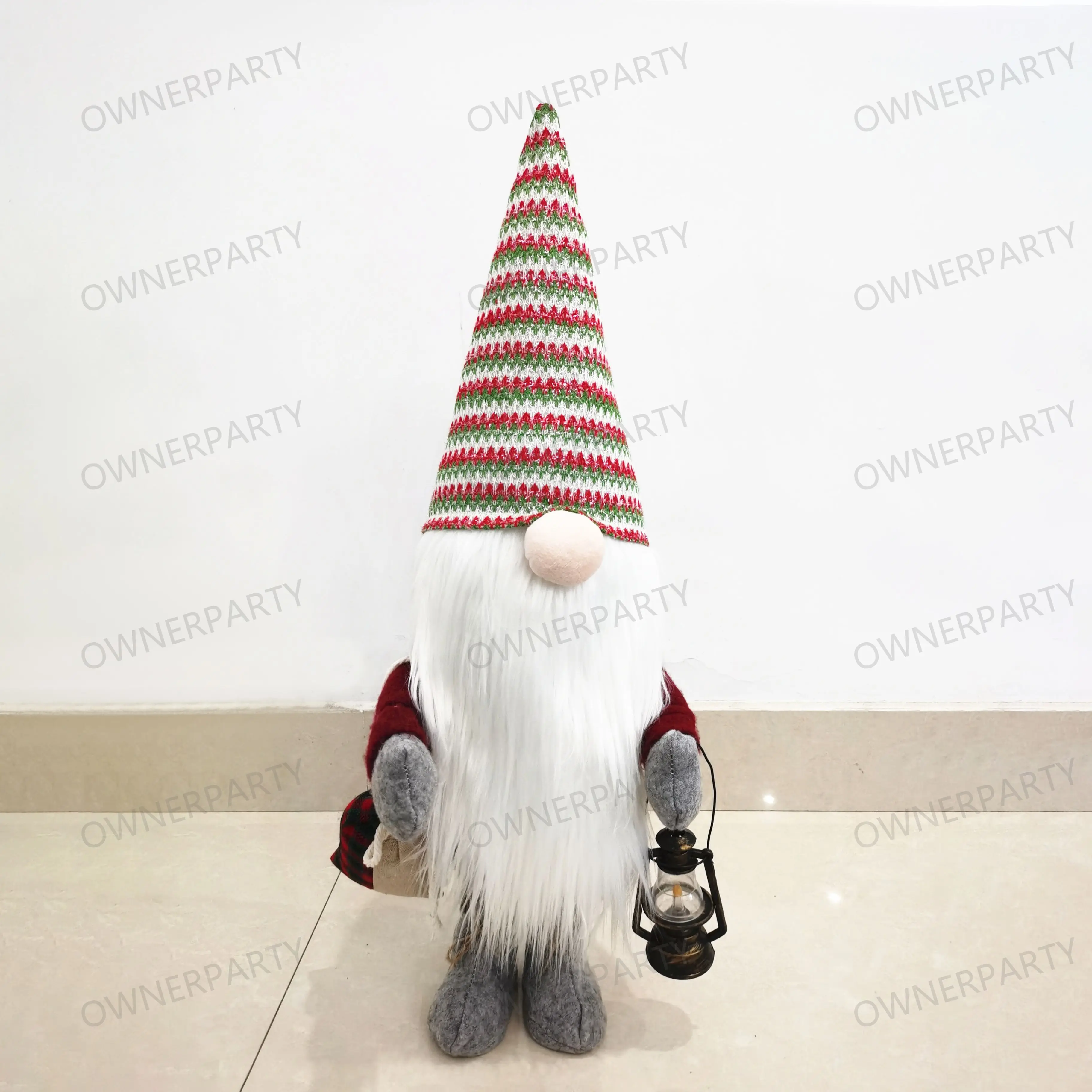 Standing Gnome Santa Claus Toys Plush Doll Christmas Animatronic Outdoor Animated Christmas Decorations With Music