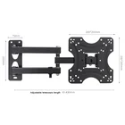 Tv Flat Wall Mount Tv Full Motion TV Wall Mount Swivel TV Bracket For 19"-48" Flat Screen