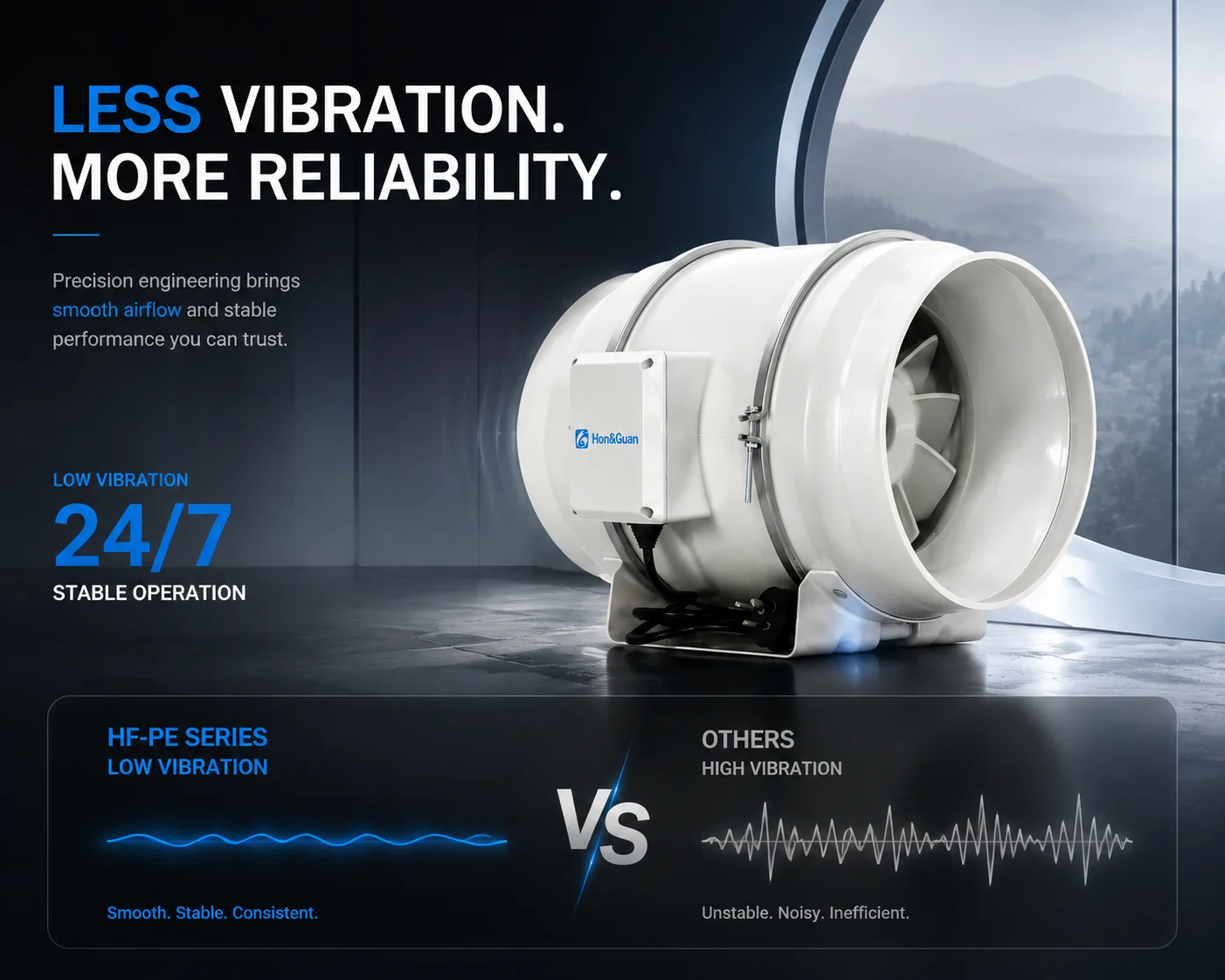 Ventilation Fan, 315mm, 100-240V, Inline - detail 14