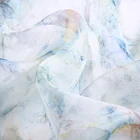 Silk Customized Woven 5.5M/M 100 Mulbery Printed Silk Organza Fabric Manufactrur