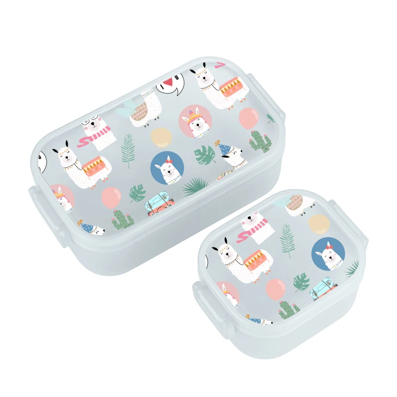 New Arrival ODM Available Fashional Cute Unicorn Microwaveable Food Grade Plastic Kids Lunch Box