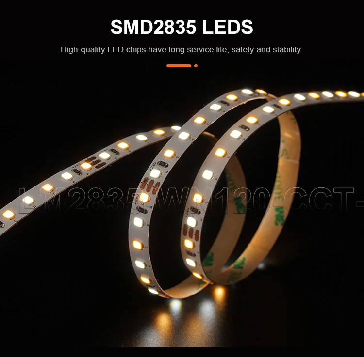 LEOMAY High Quality UL CE Cct Led Strip Light Smd2835 16w 120leds/M 1300lm Decoration Flexible Led Strip Light supplier