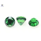 Round Stone Round Keliji Hot Sale Customizable Multi Sizes Green Round Cubic Zirconia Stone For Jewelry Accessories