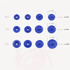 Snap Factory Wholesale Colorful Documents Pouch T3/t5 /t8/ Pin Round Button Blank Black Plastic Snap Buttons