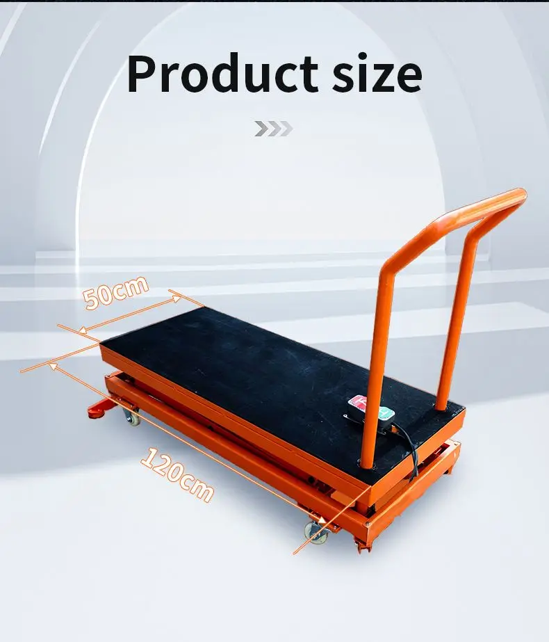 High Quality Electric Lifting Horse Stool Interior Decoration Lift Light New Folding Mobile Hydraulic Lifting Platform