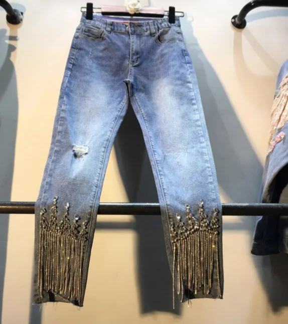 Women's Denim Pants 2021 Spring Autumn 