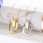 Silver Pendant With Silver Sterling Silver Ring French Elegant Chic Pendant Necklace With Clavicle Chain