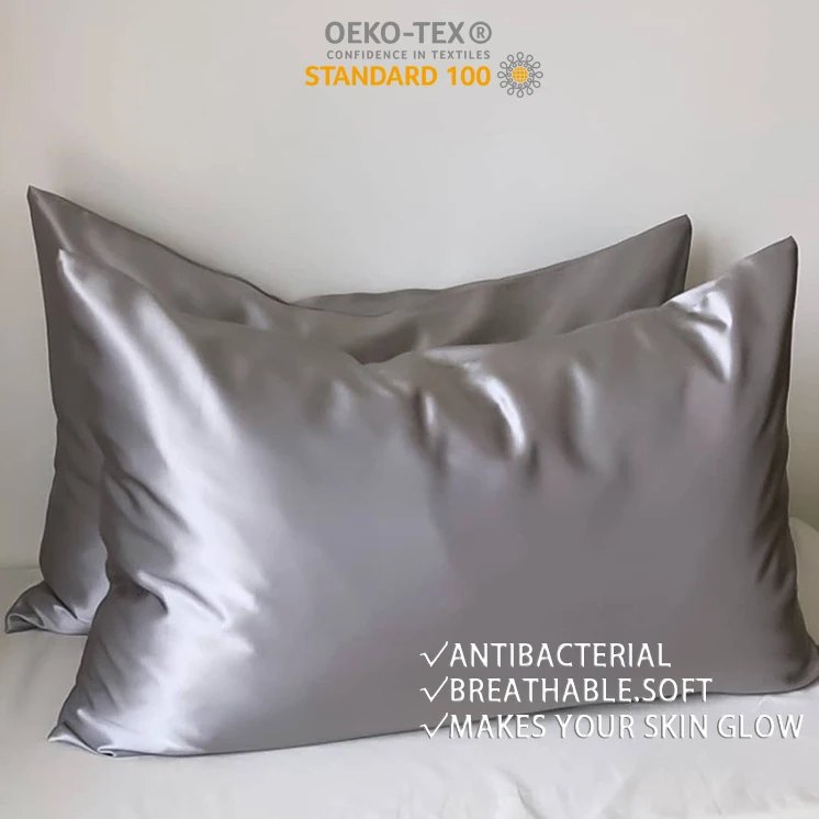 Wholesale customized Real Silk Pillow Case Mulberry Silk Pillowcase With Custom Logo
