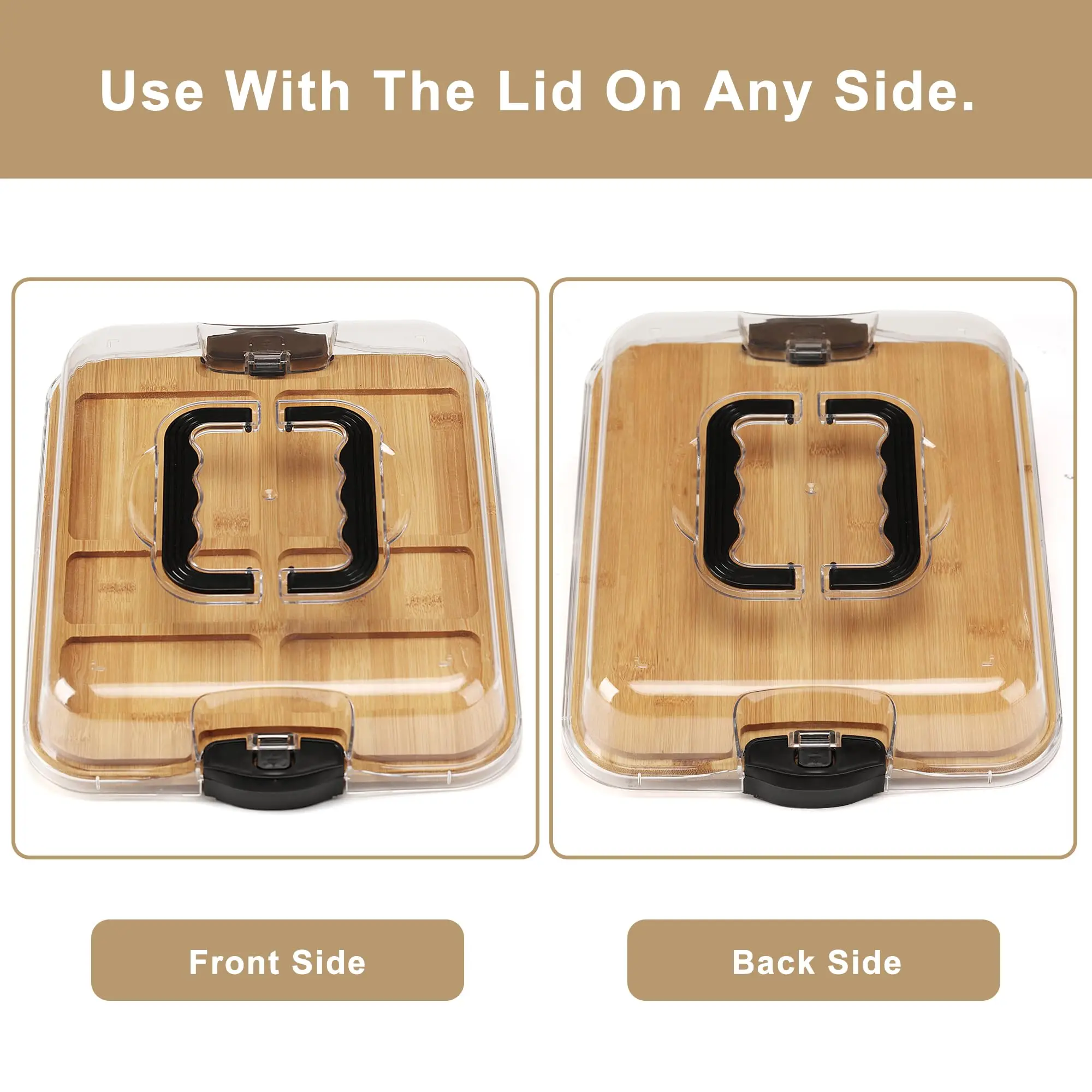 product christmas gift kitchen cheese tool cheese board serving tray with lid party gatherings portable can be taken out cutting board-4