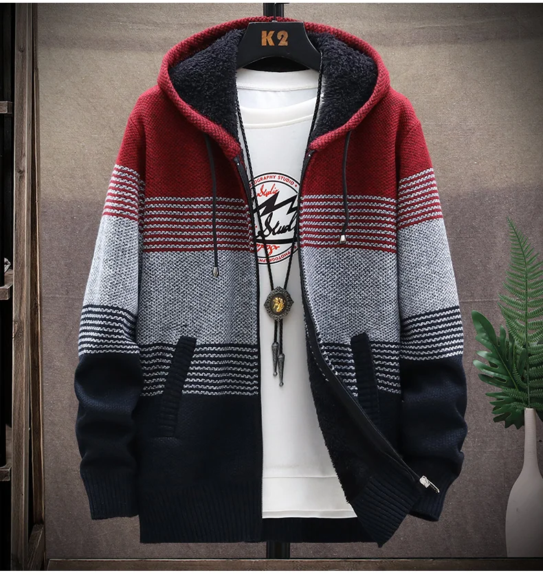 Fall Knit Striped Cardigan Jacket Men Korean Sweater Coat Men Clothing  Designer Contrasting Letter Cardigan Men Sweter De Hombre - AliExpress