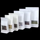 Bag Food Zip Lock Custom Stand Up Plastic Paper Bag Window Food Packaging Zip Lock Paper Bag