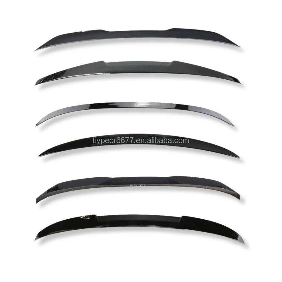 product tiypeor psm style trunk spoiler for 2017 2023 bmw 5 series g30 g38 rear roof spoiler cs mp m4 m5 style ducktail boot lip-3