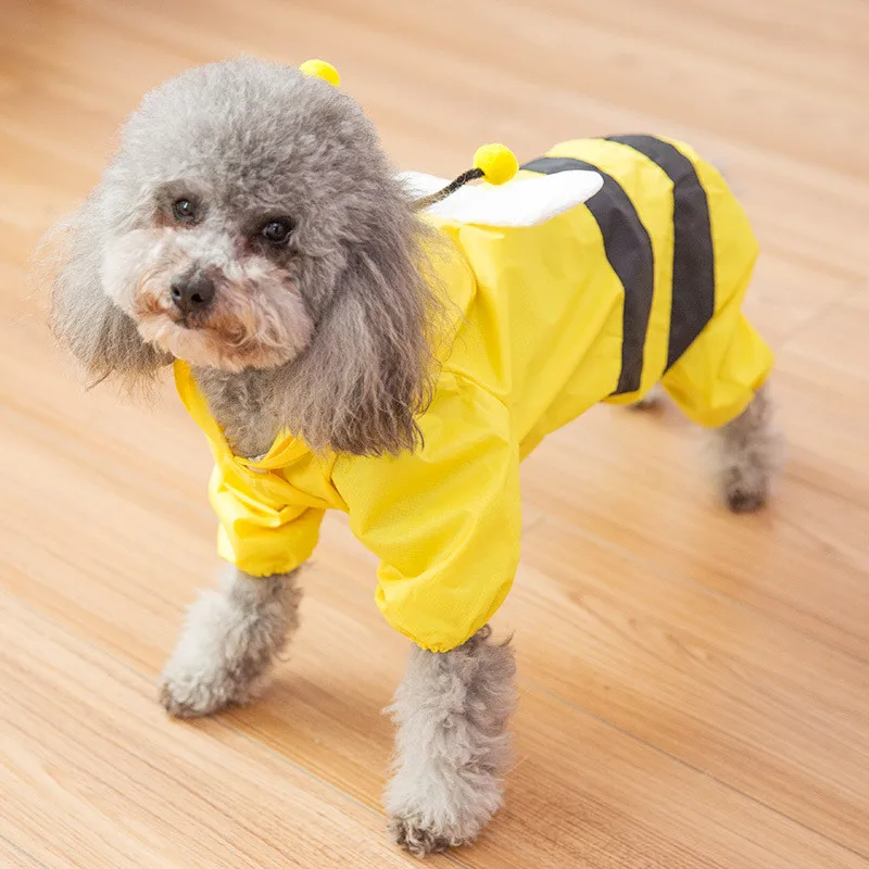small dog raincoat with hood