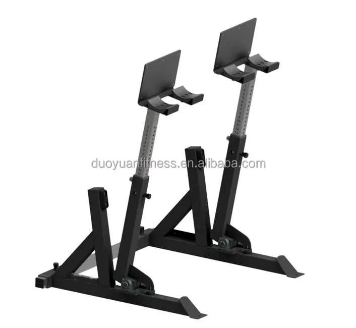 Ydyfit Adjustable Horizontal Dumbbell Spotter Stands With Pivot System