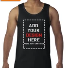 Tops Cotton Vest Custom Men's Tank Tops Solid Color Classic Cotton Sleeveless Undershirt Vest Wholesale Dropshipping