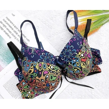 Wholesale Mixed Style Lace Printing Plus Size Bras For Women Bra For 36-40 Sizes Women