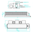 Fcu Fan Coil 600cfm 4 Pipe Ducted Concealed Fan Coils Fcu FP-102 Manufacturer For Hospitals