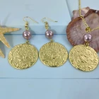 Pearl Necklace SHUIIN Hawaiian Honu Turtle Plumeria Flower Pearl Earrings And Necklace Set Jewelry Wholesale