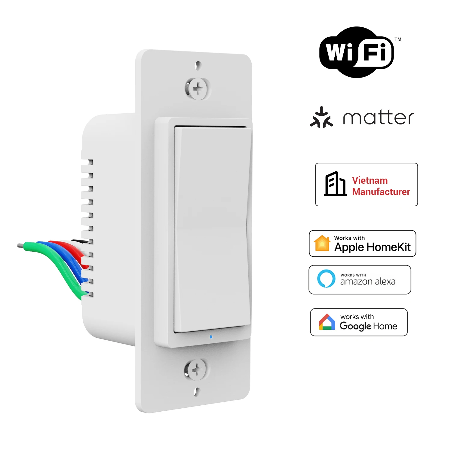 Factory Cheap Price Smart Light Switch Wall Mounted Matter Wifi Zwave