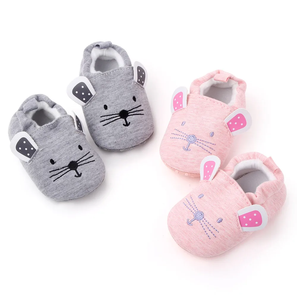 Winter New Cartoon Animals 0-1 Year Old Baby Home Non-slip Toddler Shoes manufacture