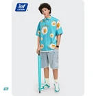 Button Shirt Creative Design Fashion Summer Hawaiian Style Hip Hop Button Up Printed Shirt Bulk
