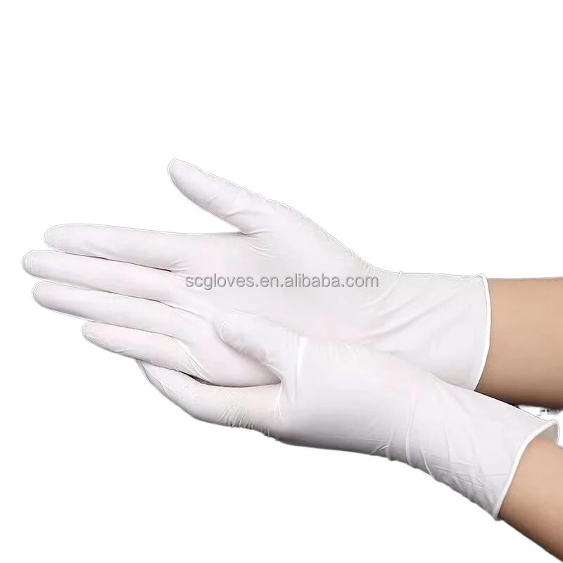 white rubber gloves price