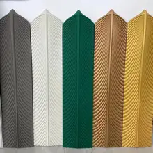 Feather cladding artificial mushroom polyurethane piedra skin culture pu stone wall panel for exterior wall pu faux stone panels