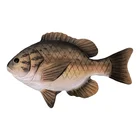 Craft Unique Design Painted Decorative Wooden Craft Fish Sculpture