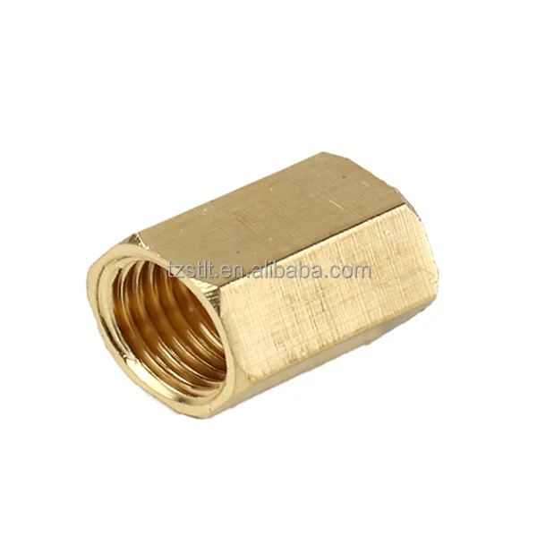 Thread Hex Straight Pneumatic Connector 1/4inch brass fitting