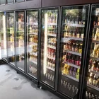 Chiller Cooler Glass Door Cooler Beer Bar Chiller Black Glass Door Refrigerator Used Visi Cooler