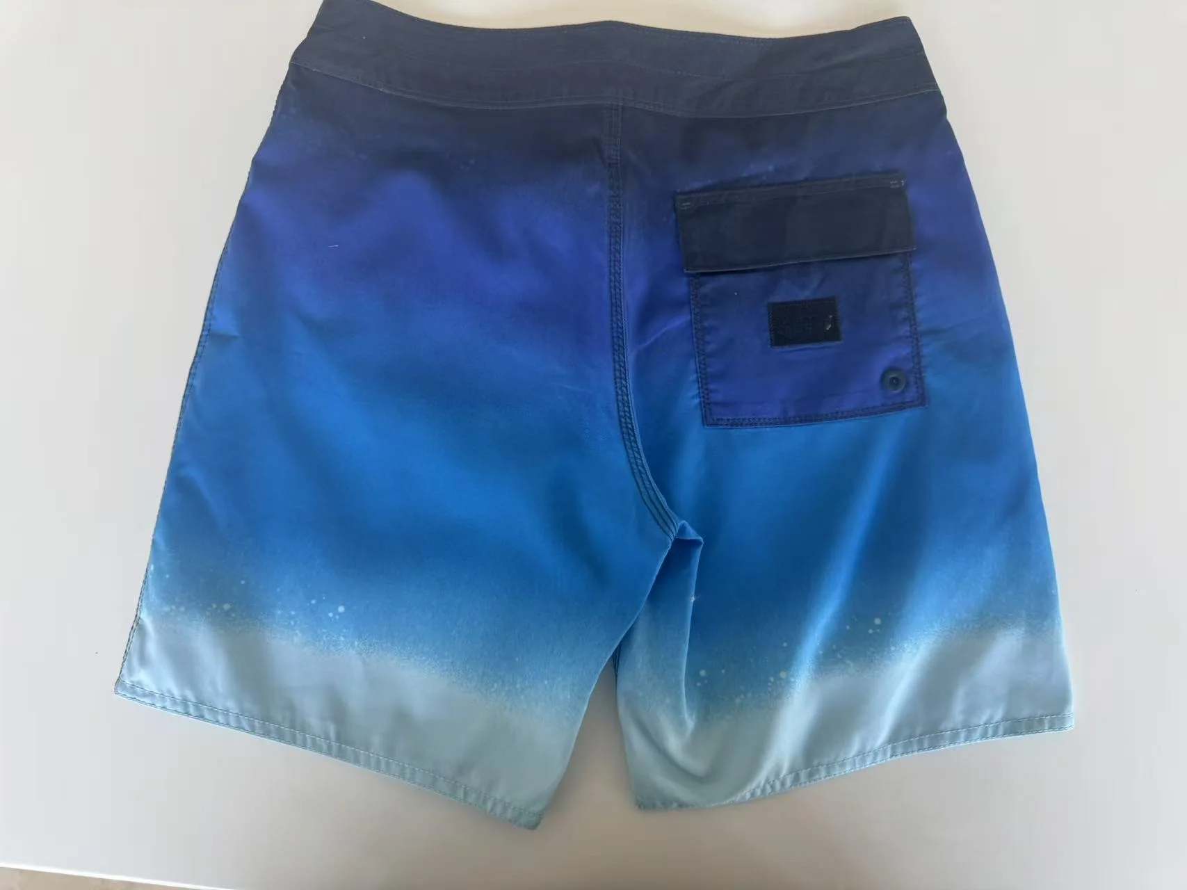 Quick Dry Mid Drawstring Men Swim Trunks Casual Solid Pattern Knee Length Knitted Canvas Board Shorts 100% Polyester Digital supplier