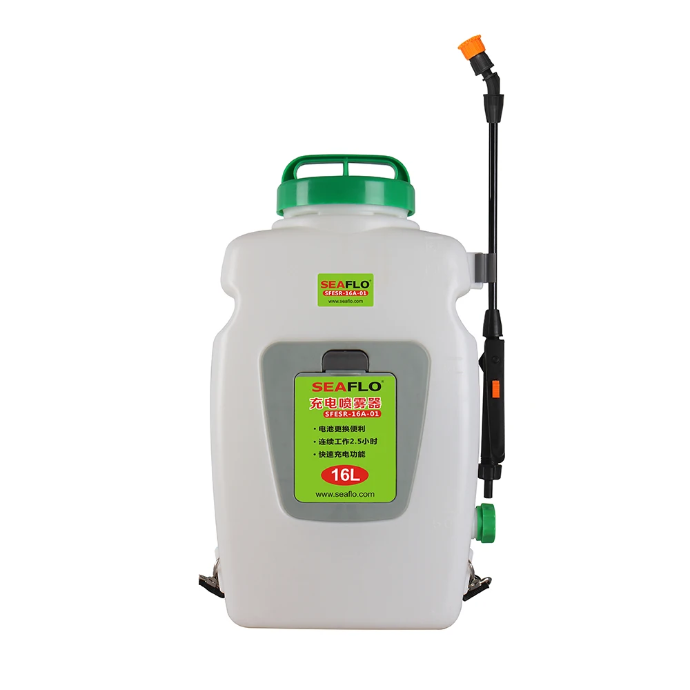 Seaflo Backpack Agricultural Electric Sprayer 16l 12 Volt Rechargeable Battery Yard Garden 2925