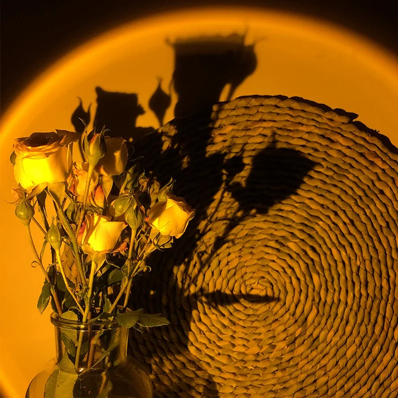 Indoor ABS DC 5V Usb Living Room Kids Boys Sunset Rainbow Projector Night Lamps