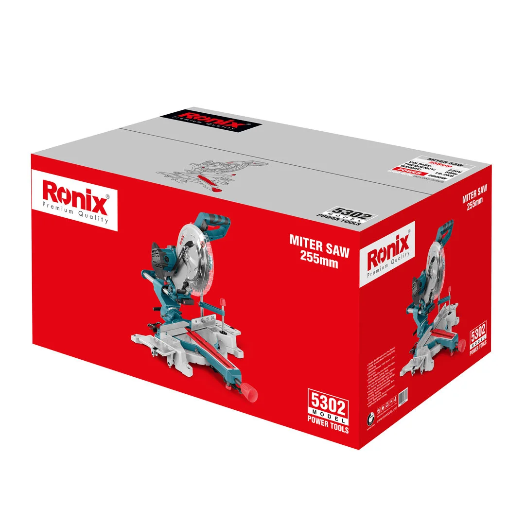 Ronix Model 5302 Sliding Miter Saw 255mm 2000w Miter Saw Aluminum