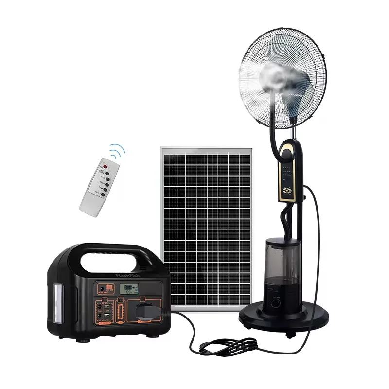 Cooling Mist Solar Fan, 75W, ABS - detail 6