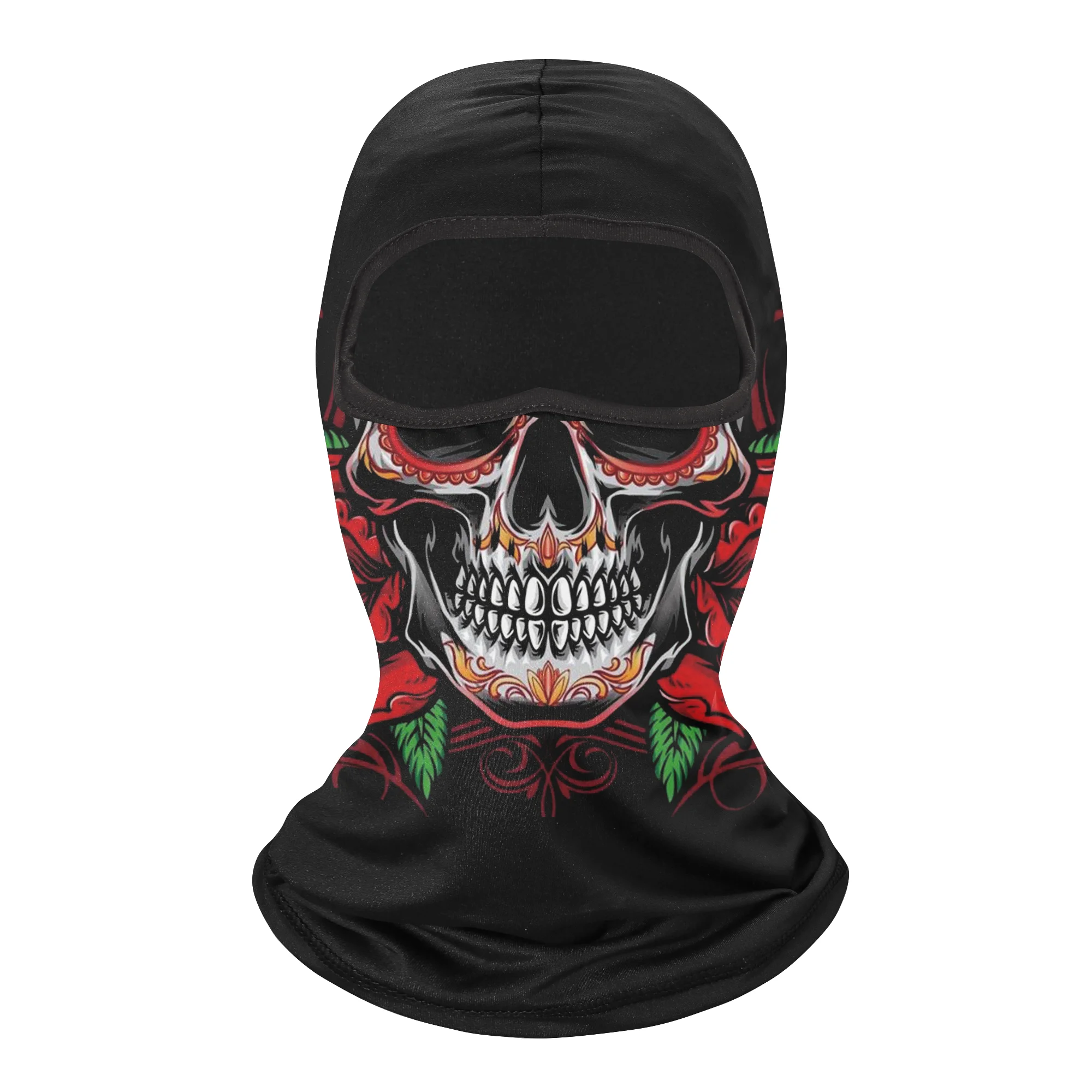 Motorcycle Balaclava Windproof Cycling Skull Style Neck Warm Full Face Cap 
