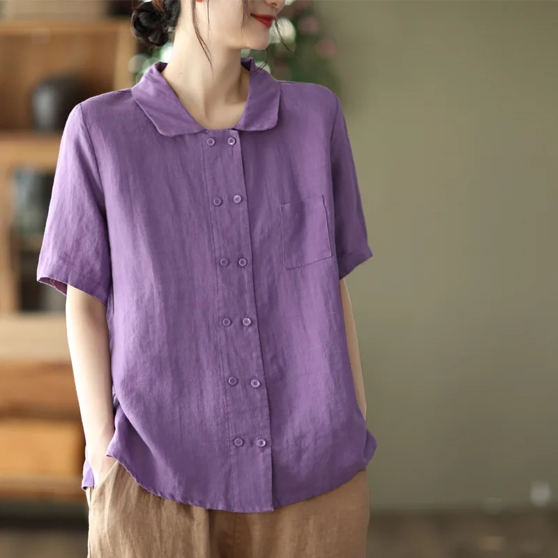 Hot Sale New Literary Doll Collar Shirt 